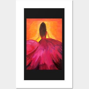 Princess at sunset Posters and Art